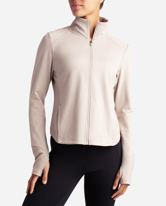 Front View of Danskin Atmosphere Full-Zip Run Jacket | DSK ATMOSPHERE