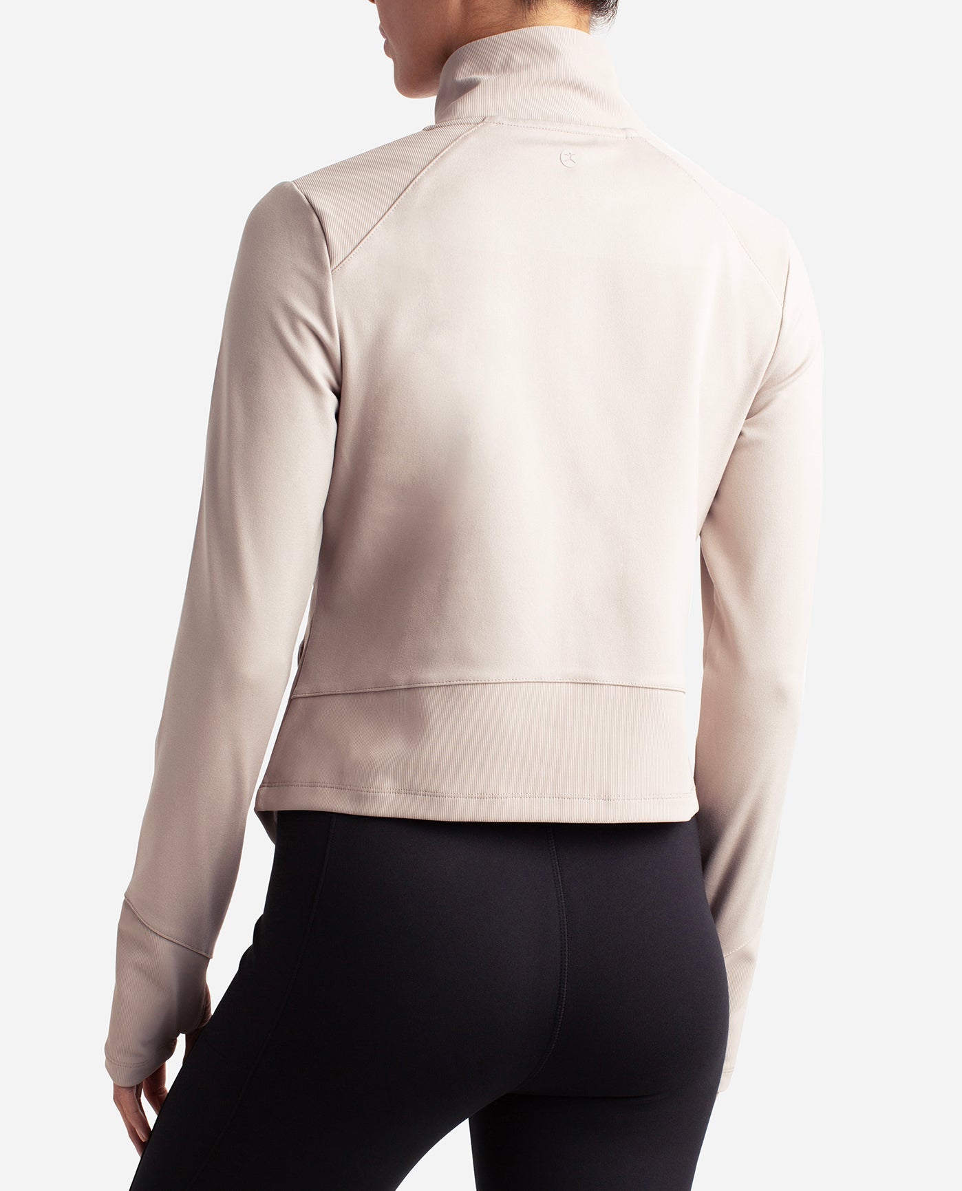 Back View Of Danskin Atmosphere Full-Zip Run Jacket | DSK ATMOSPHERE