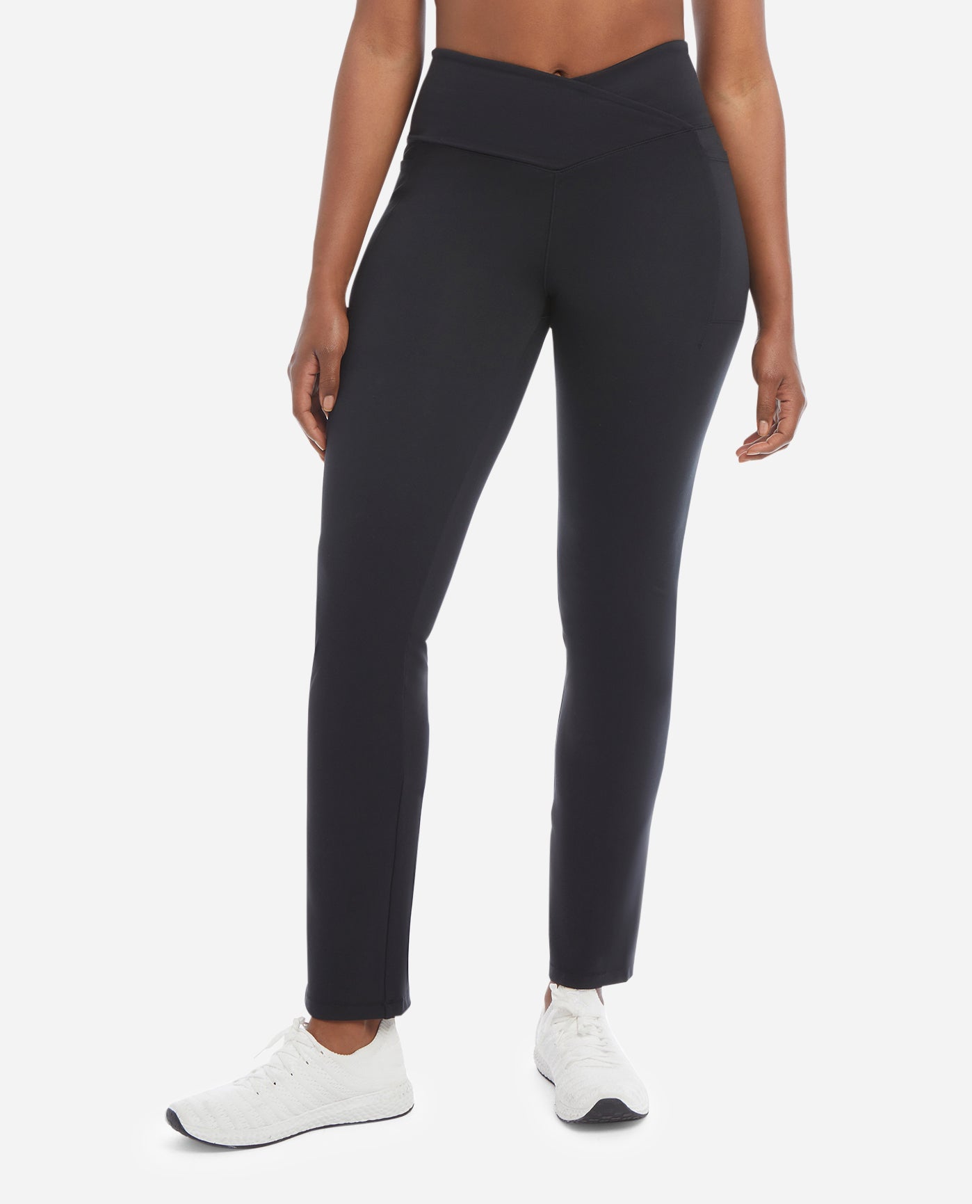 Danskin Black Salt Studio Cross Waist Flare Pants | Pants