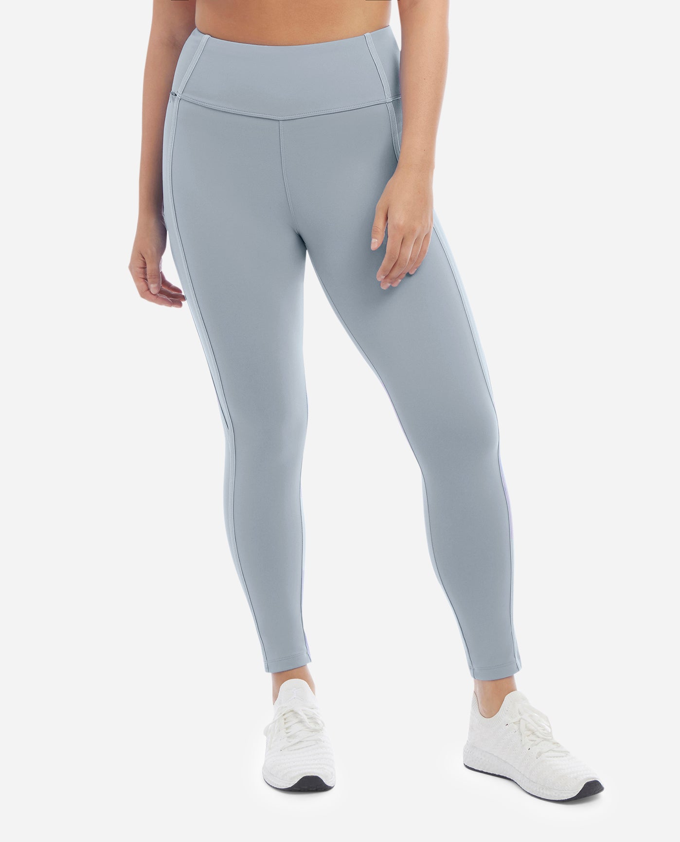 Front View of Danskin Nebula Corset 7-8 Leggings Supersculpt Waistband | DSK NEBULA