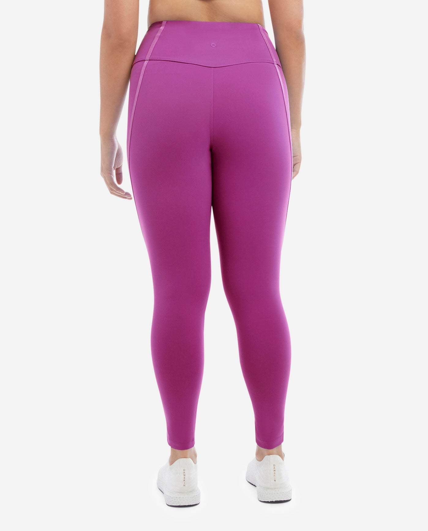 Back View Of Danskin Vivid Viola Corset 7-8 Leggings Supersculpt Waistband | DSK VIVID VIOLA