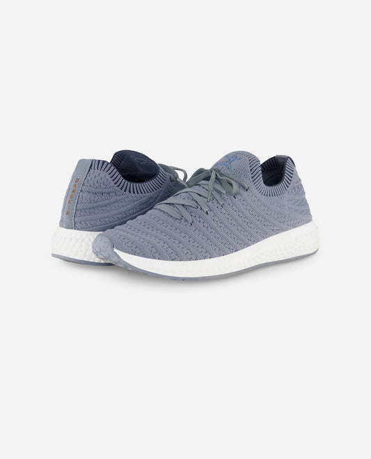 Front View Of Danskin Blue Bloom Lace Up Sneaker | DSK BLUE