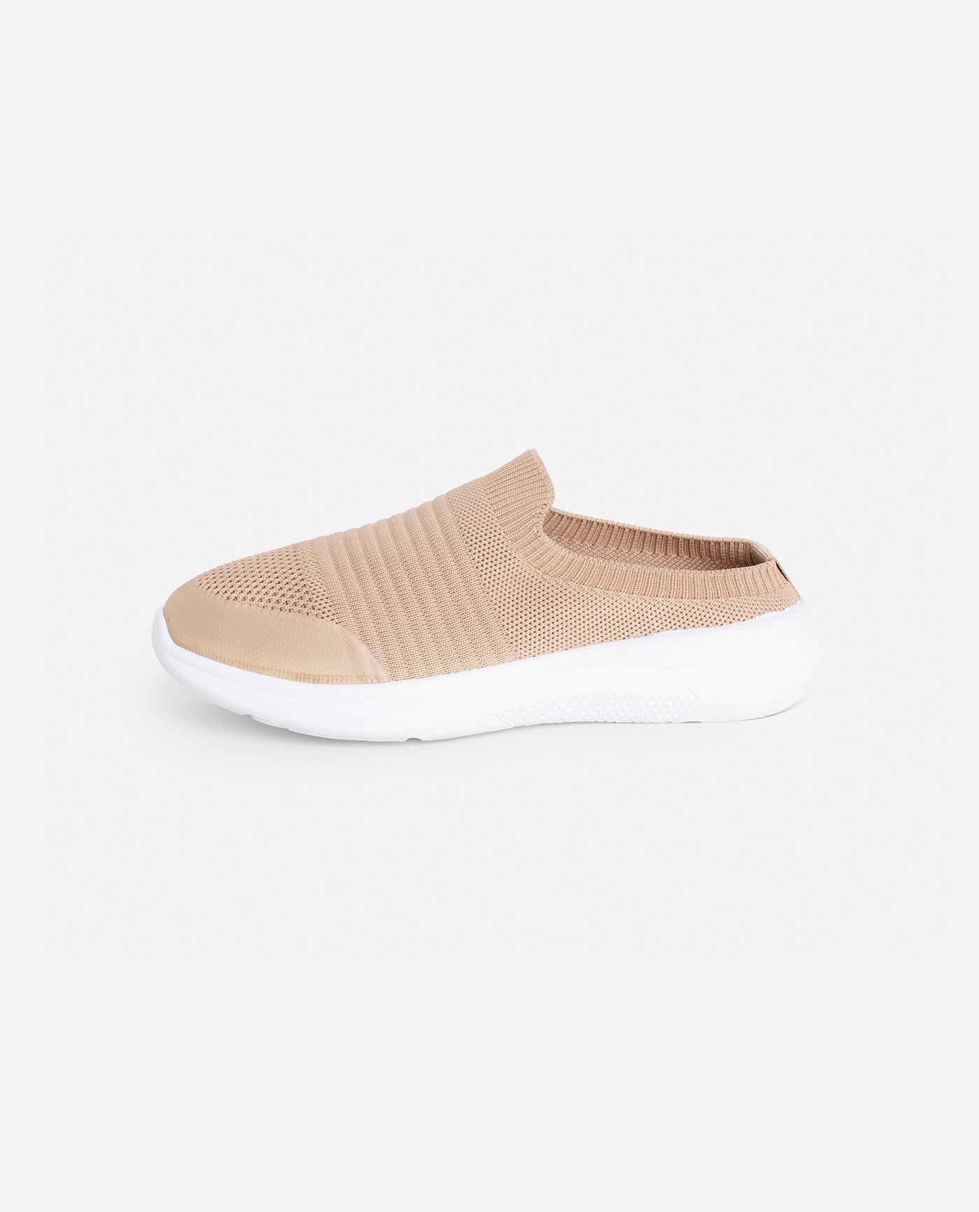 Side View of Danskin Natural Calming Slip On Sneaker | DSK NATURAL