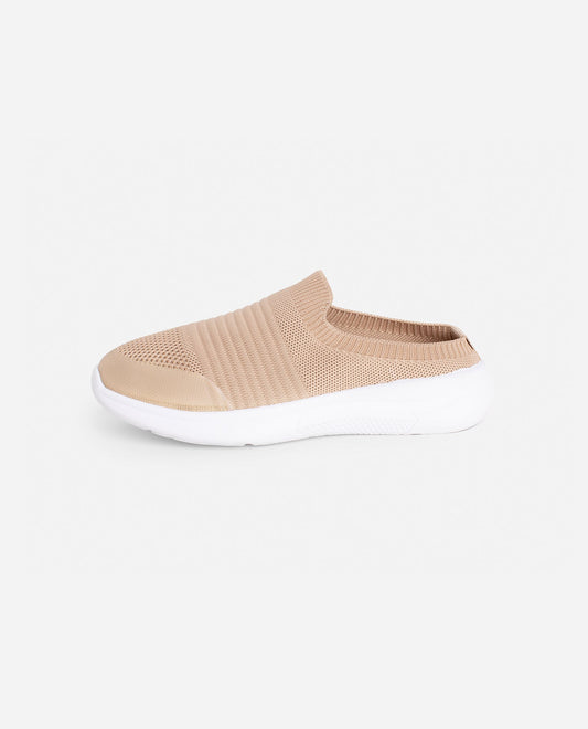 Side View of Danskin Natural Calming Slip On Sneaker | DSK NATURAL