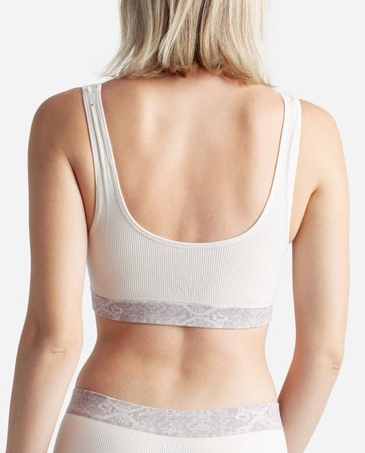 Back View of Danskin Afterglow Multicolor 2-Pack Seamless Bralette | DSK AFTERGLOW MULTICOLOR