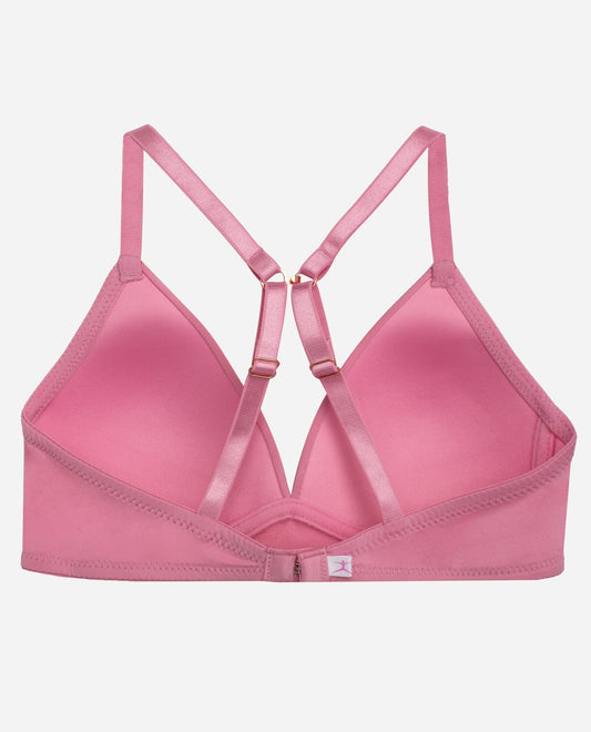 Back View of Danskin Swirl Angel Multicolor Girls 3-Pack Microfiber Bra | DSK SWIRL ANGEL MULTICOLOR