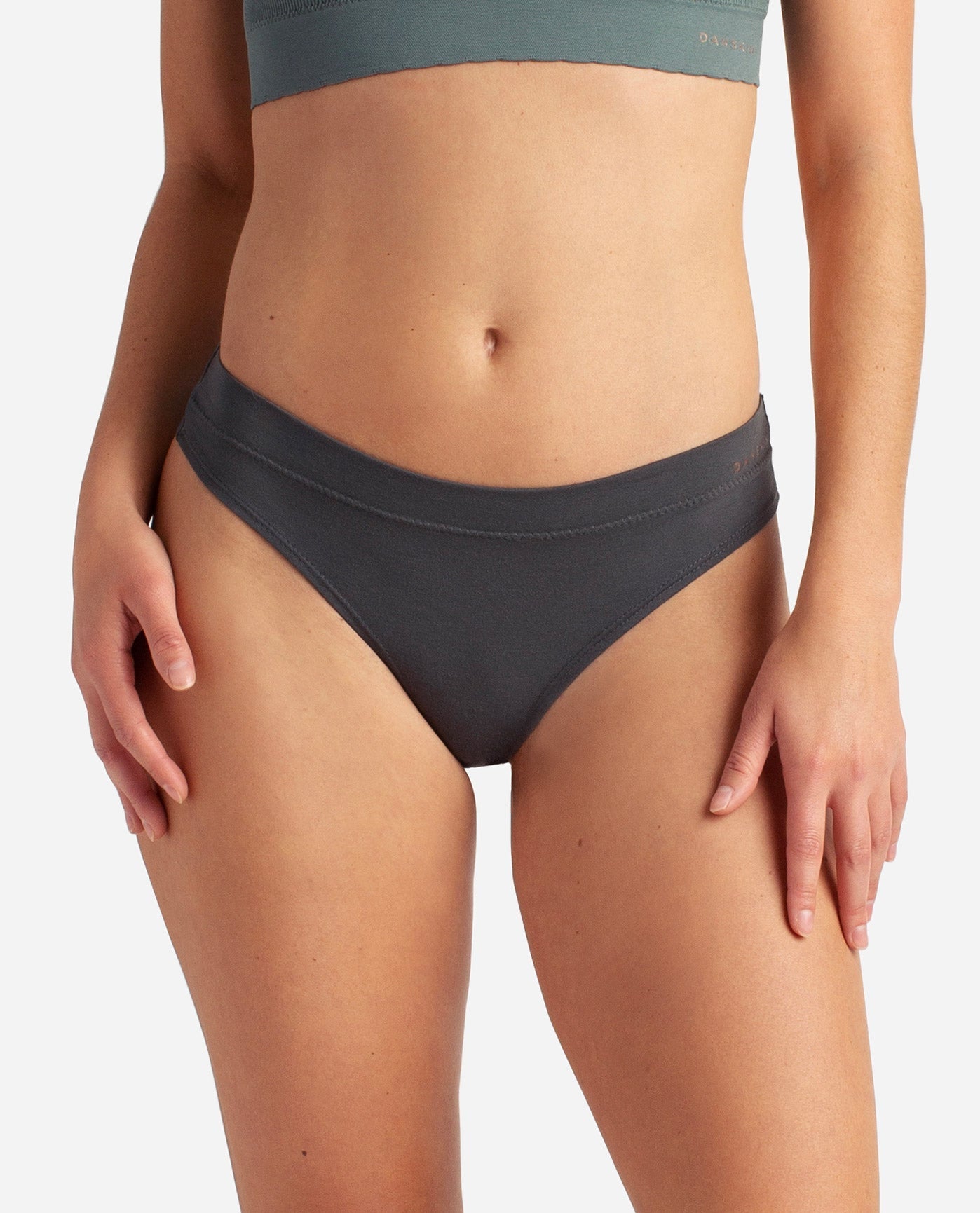 Front View of Danskin Mineralite Multicolor 7-Pack Rayon Spandex Thong Underwear | DSK MINERALITE MULTICOLOR