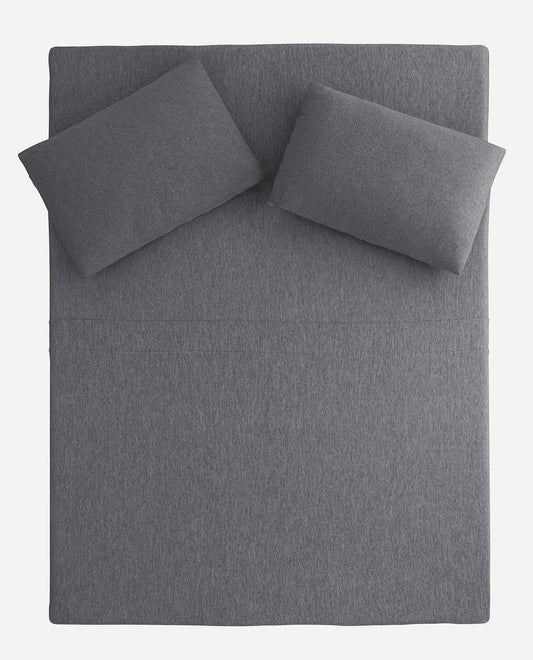 Back View Of Danskin Charcoal Perform Kool Sheet Set | DSK CHARCOAL