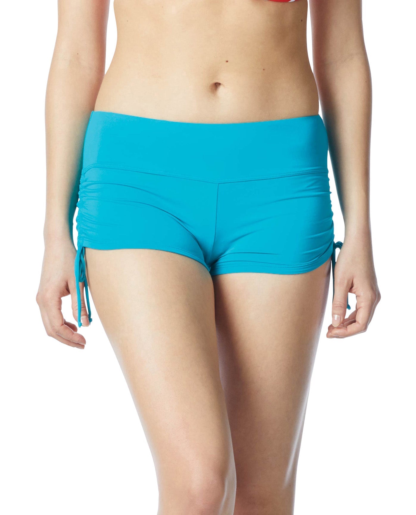 Front View of Beach House Pool Blake Adjustable Side Tie Swim Short | BCH POOL