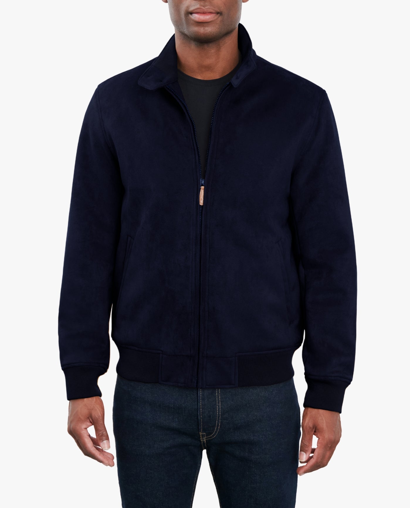 Front View of London Fog Maplewood Midweight Jacket | LF NAVY
