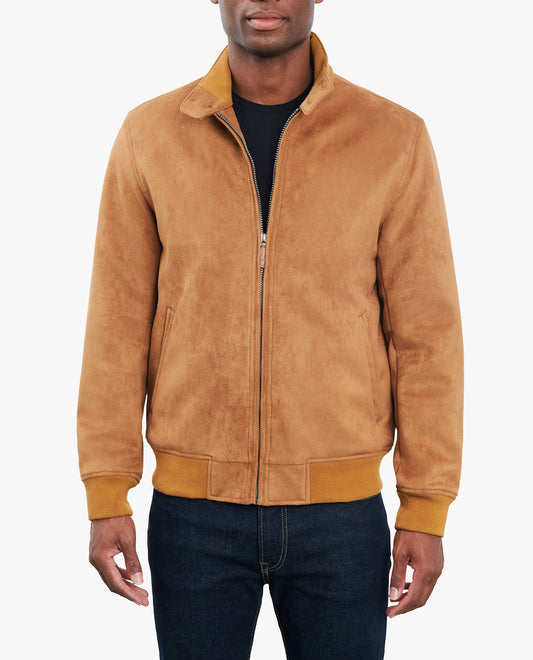 Front View of London Fog Maplewood Midweight Jacket | LF WHISKEY