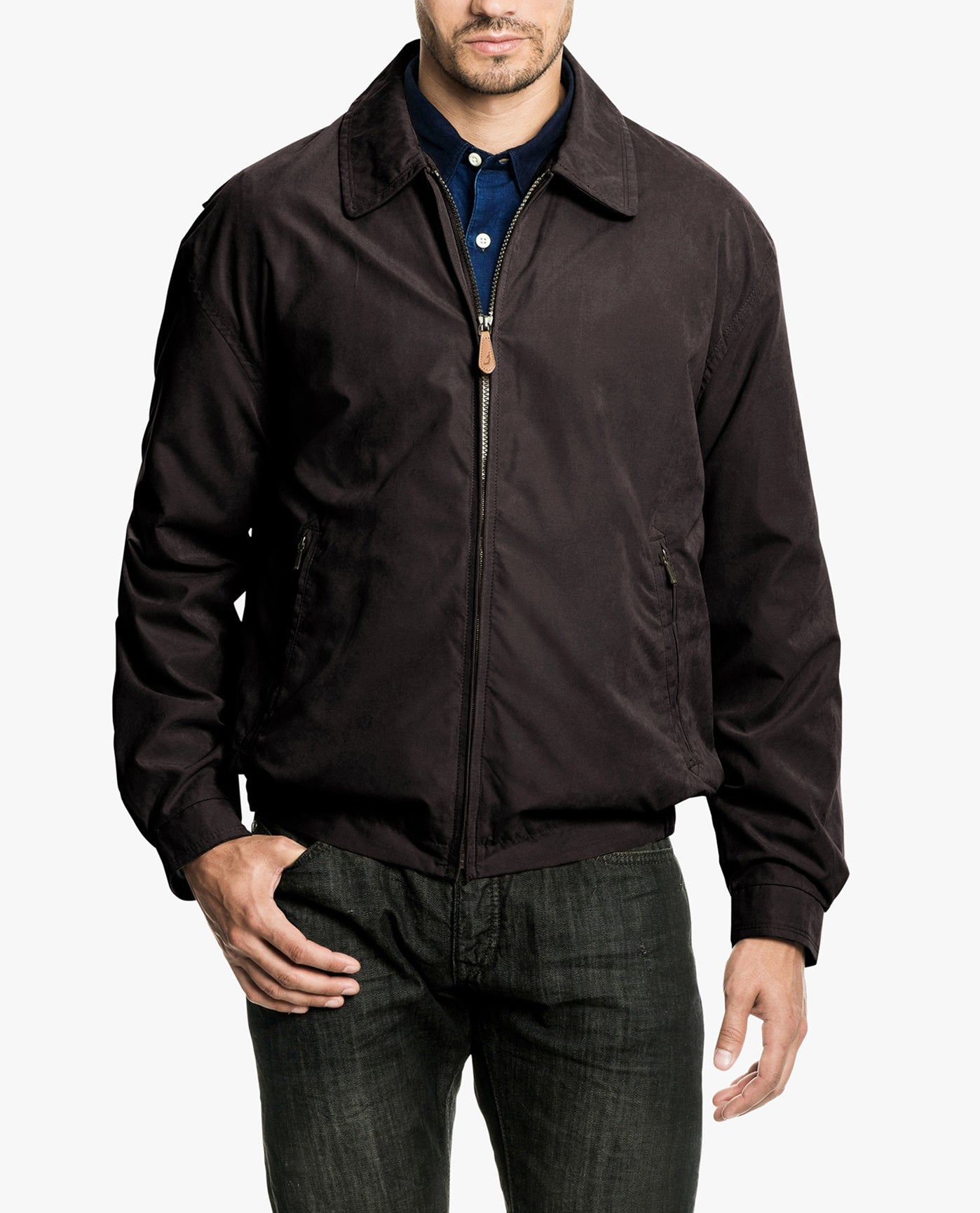 London Fog Auburn Light Weight Zip Front Golf Jacket | Golf Jacket