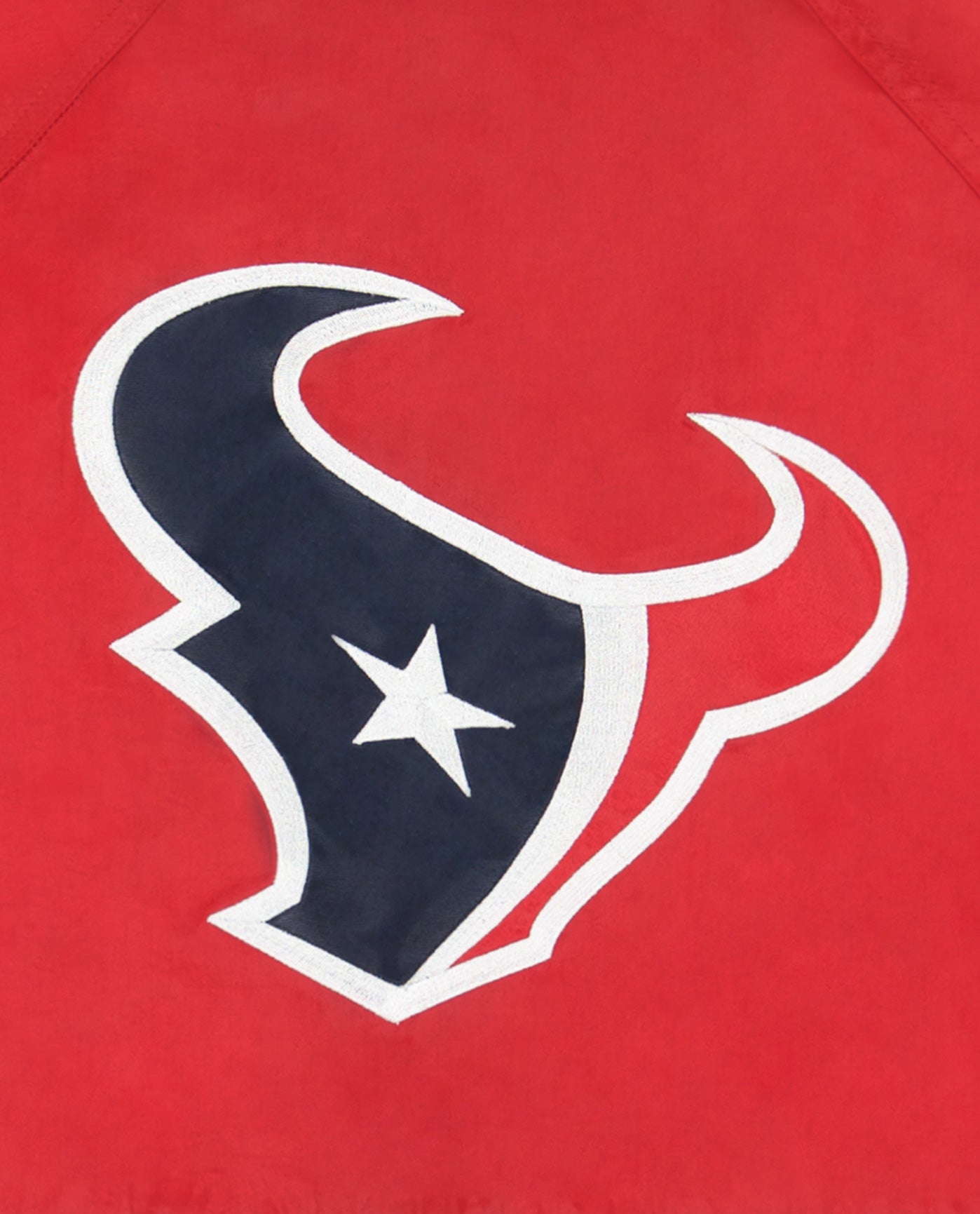 Detail View of Starter Red And Navy Houston Texans Full-Zip Academy Ii Starter Jacket | STR HOUSTON TEXANS RED AND NAVY