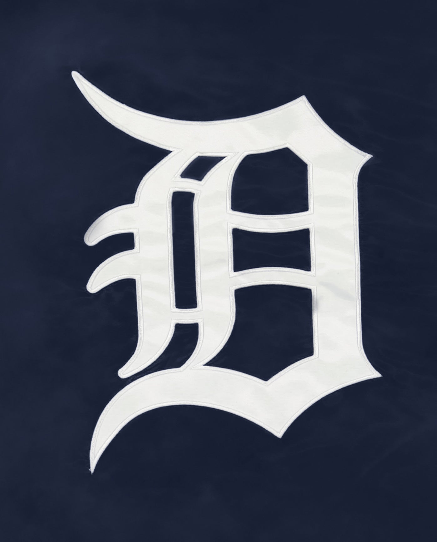 Detail View of Starter Navy Detroit Tigers Full-Snap Ace Starter Jacket | STR DETROIT TIGERS NAVY