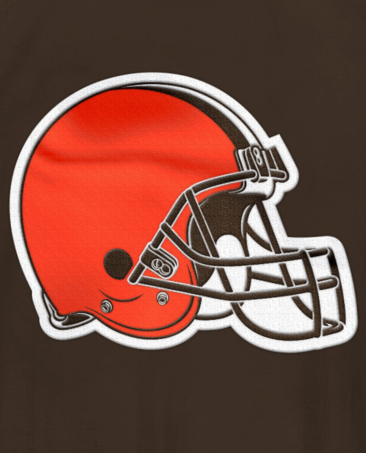 Detail View of Starter Brown Cleveland Browns Home Team Half-Zip Starter Jacket | STR CLEVELAND BROWNS BROWN