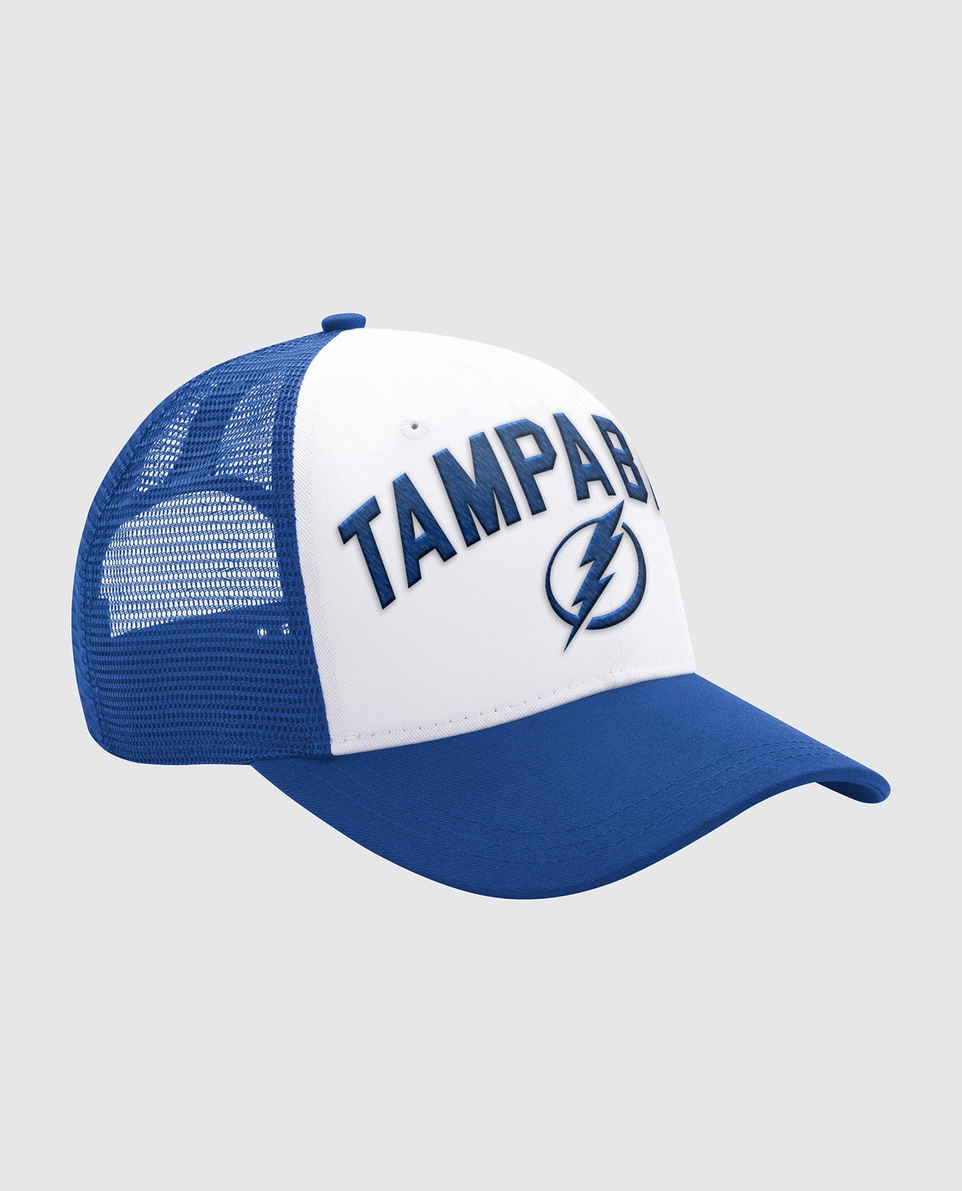 Front View of Starter Blue Tampa Bay Lightning Starter Trucker Hat | STR TAMPA BAY LIGHTNING BLUE