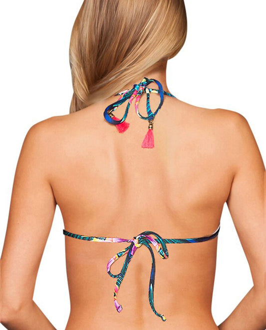 Back View of Nanette Lepore Habanera Crochet Triangle Bikini Top | NNL HABANERA