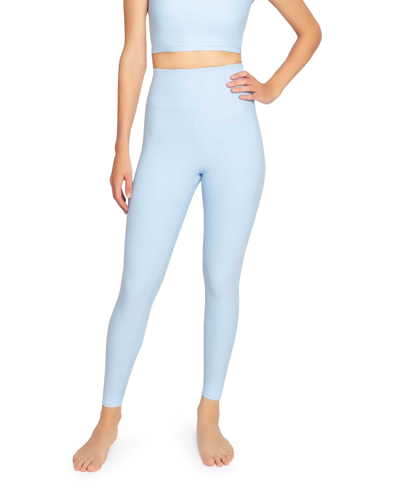 Front View Of Nicole Miller High Rise Legging | NM WINDSURFER