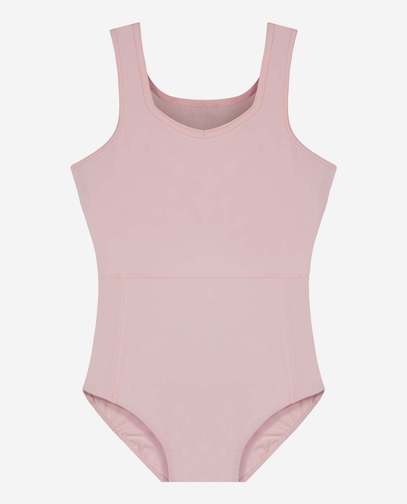 Front View of Danskin Dreamy Pink Girls Basic Princess Tank Dance Leotard | DSK DREAMY PINK