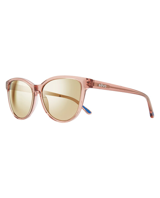 Side View of Revo Mauve And Champagne Lifestyle Women's Daphne Sunglasses | REVO MAUVE AND CHAMPAGNE
