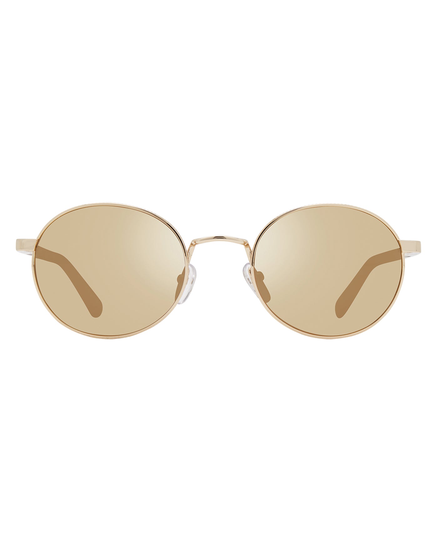 Front View of Revo Gold And Champagne Lifestyle Unisex Riley Sunglasses | REVO GOLD AND CHAMPAGNE
