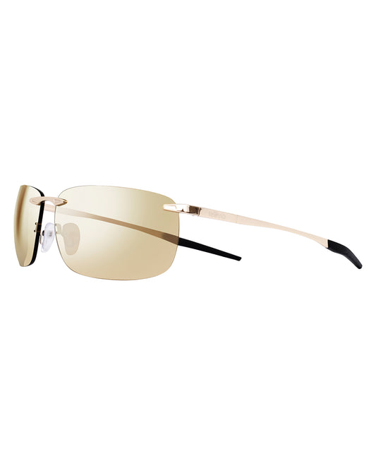 Side View of Revo Gold And Champagne Performance Unisex Descend Z Sunglasses | REVO GOLD AND CHAMPAGNE
