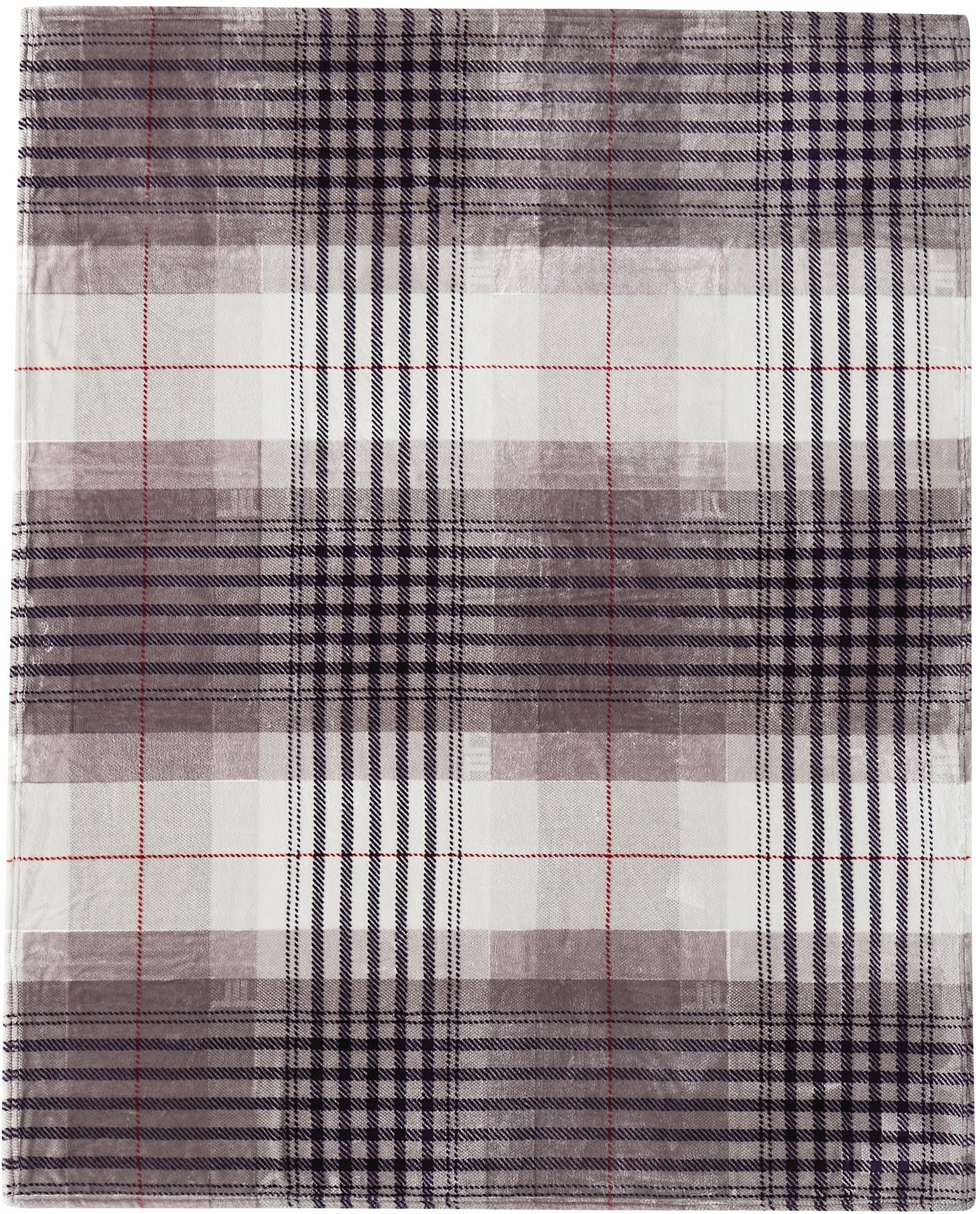 Detail View of London Fog Signature Plaid Throw | LF MULTICOLOR