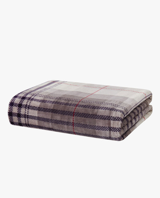 Front View of London Fog Signature Plaid Throw | LF MULTICOLOR