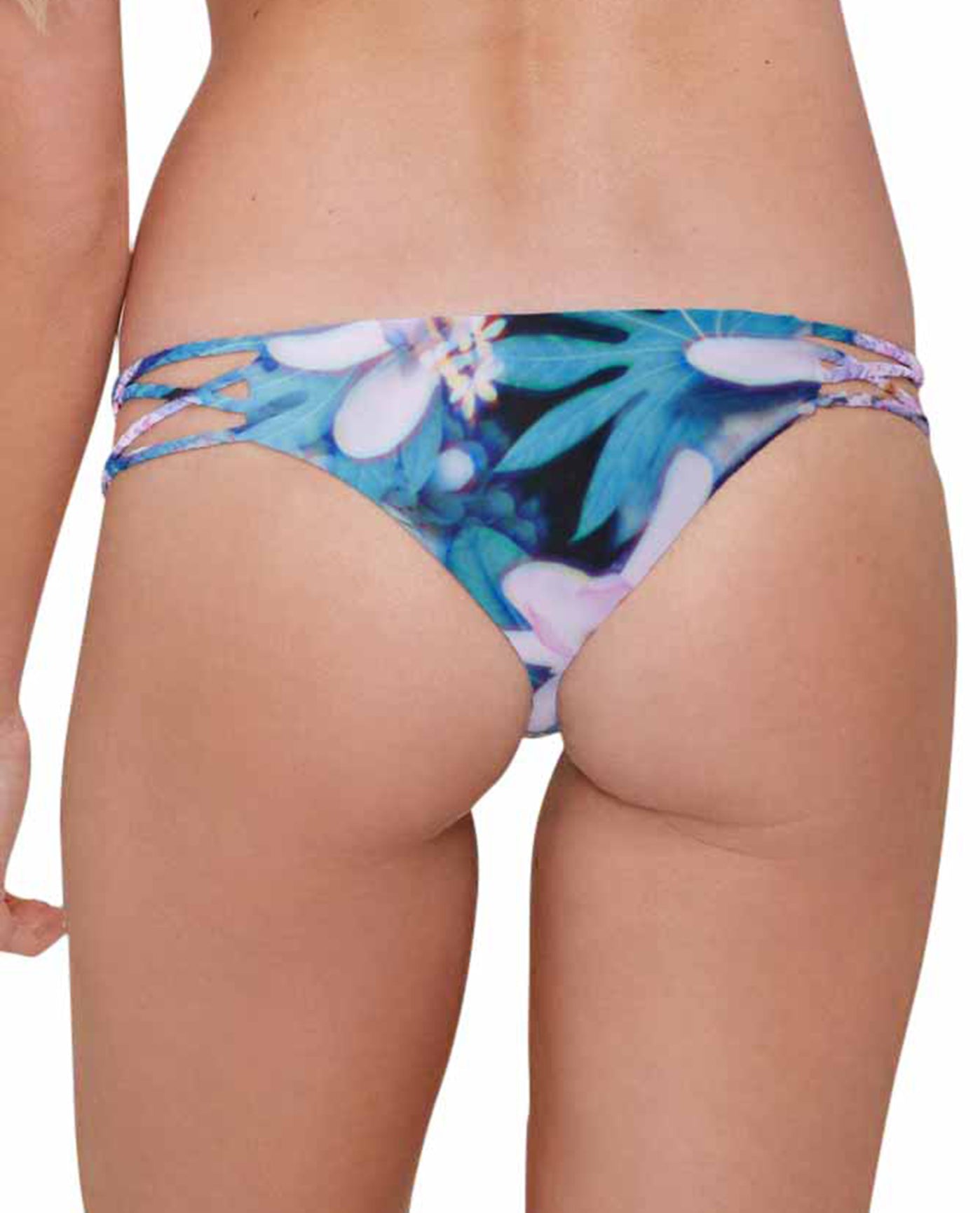 Back View Of Stone Fox Swim Gypsy Braided Cheeky Bikini Bottom | SFS WONDERLAND
