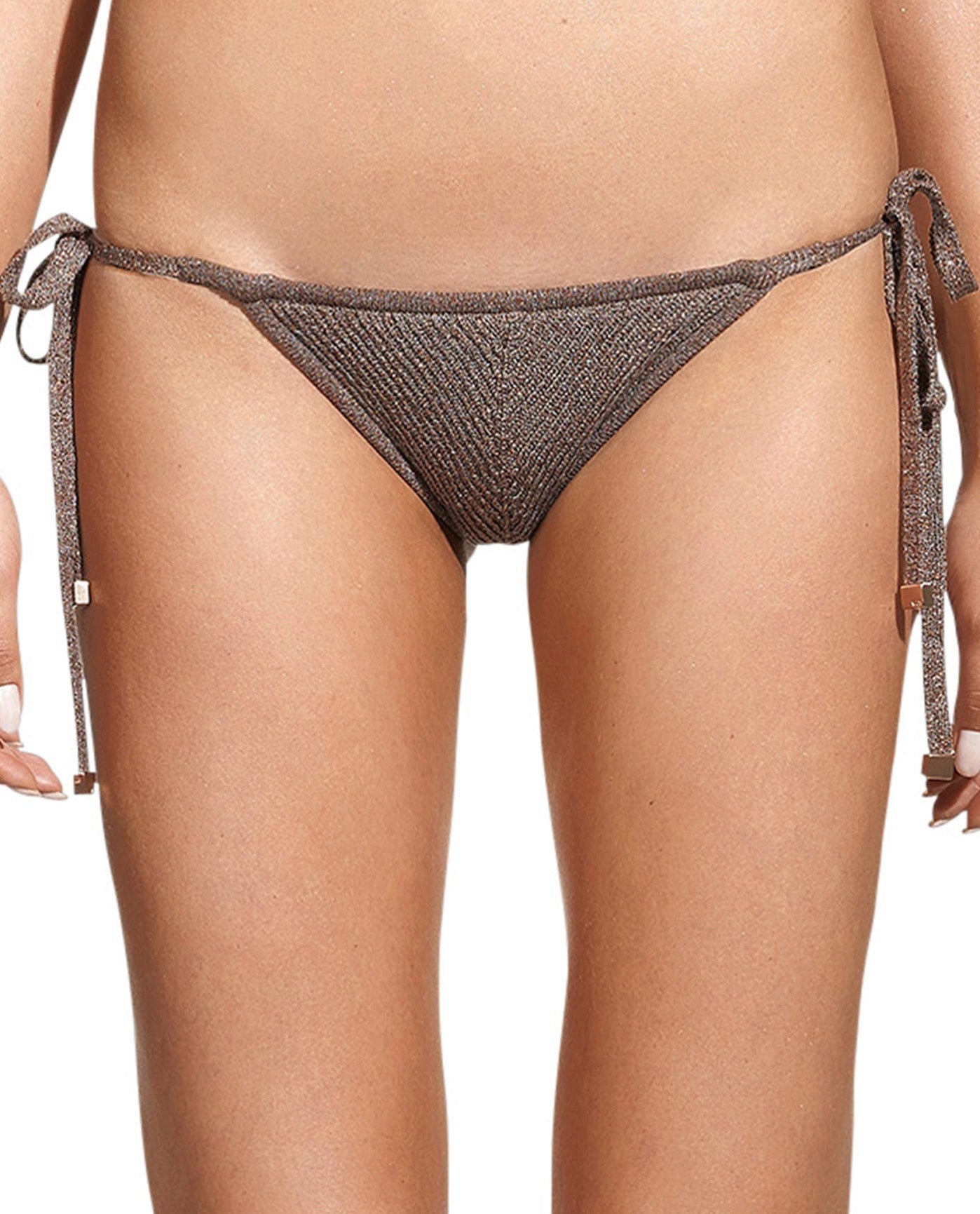 Front View Of ViX Solid Side Tie Bikini Bottom | VIX TRICOT