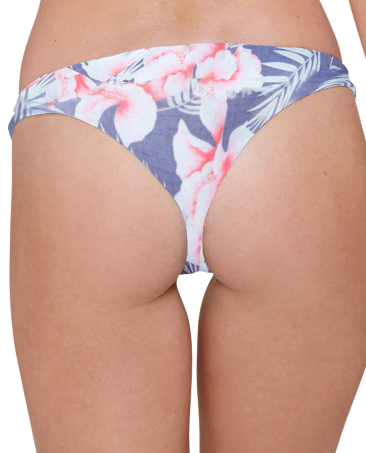 Back View Of Stone Fox Swim Malibu Moderate Bikini Bottom | SFS FLOR GITANO