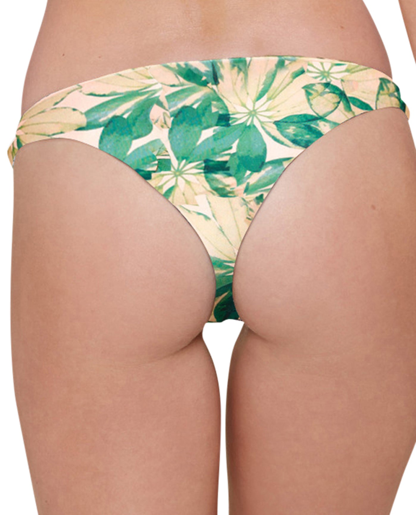 Back View Of Stone Fox Swim Malibu Moderate Bikini Bottom | SFS KE ALOHA