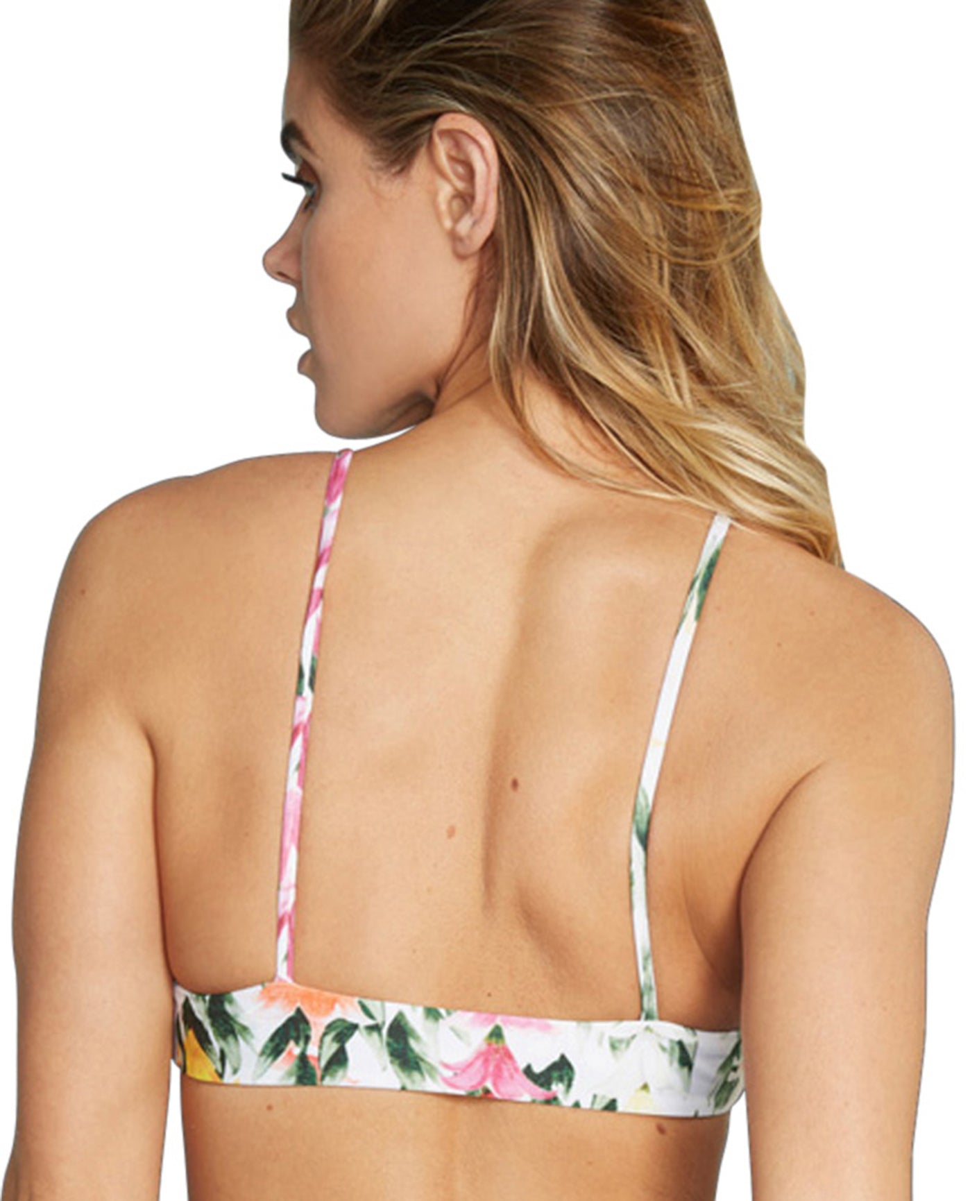 Back View Of Stone Fox Swim Iver Bikini Top | SFS LEI STAND