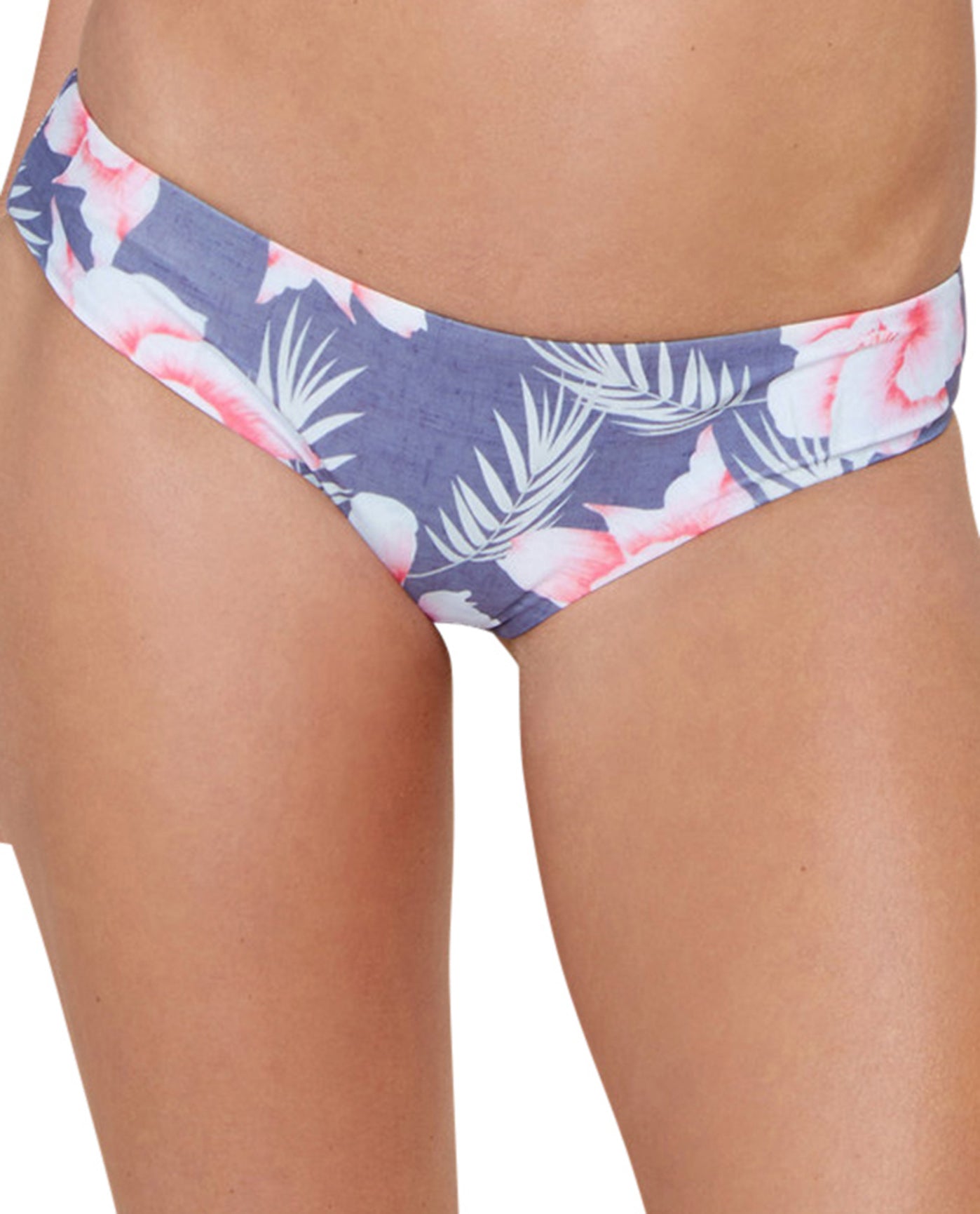 Front View Of Stone Fox Swim Big Island Full Coverage Bikini Bottom | SFS FLOR GITANO