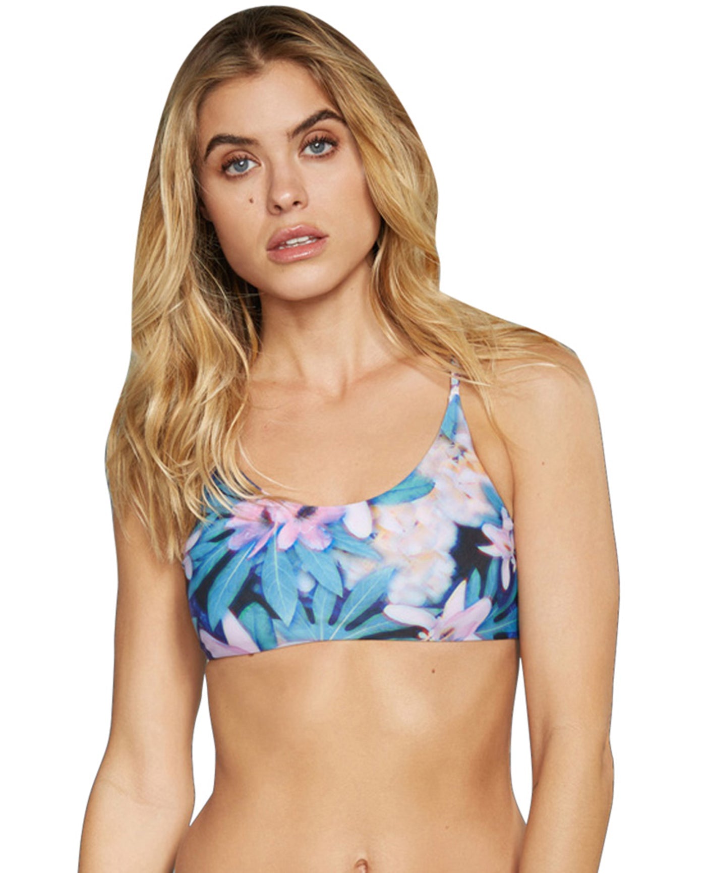 Front View Of Stone Fox Swim Big Island Bralette Bikini Top | SFS WONDERLAND