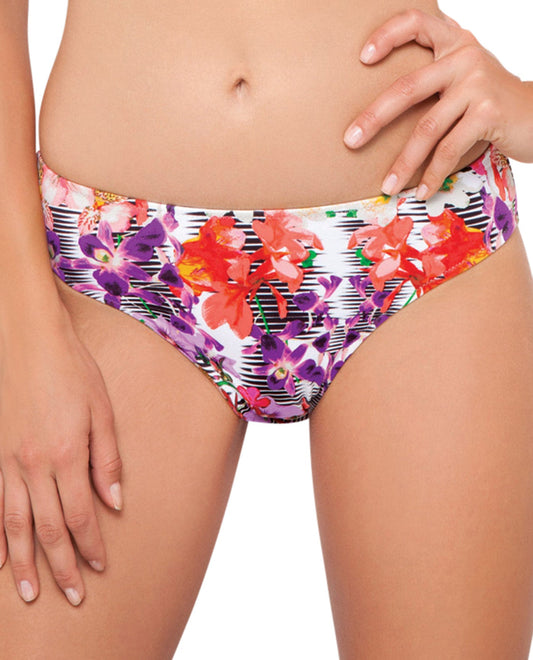 Front View Of Profile by Gottex Tropical Mirror Brief Swim Bottom | PRO TROPICAL MIRROR