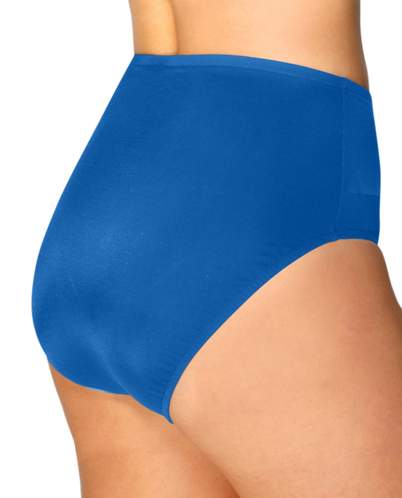 Back View Of Kallure Full Brief Swim Bottom | KAL Blue