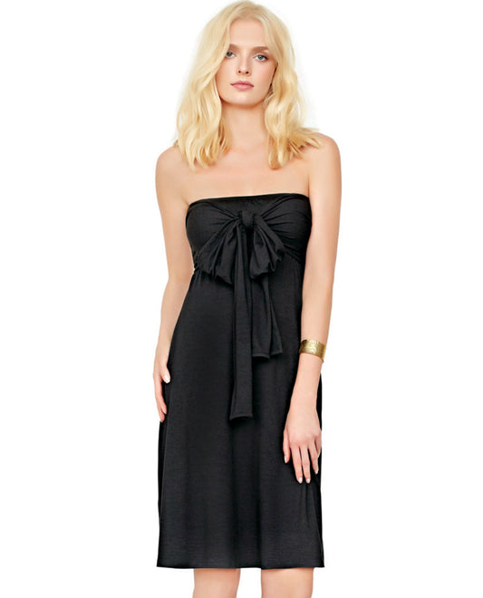 Alternate View Of 5-in-1 Gottex Lattice Black Beach Dress | GOT Lattice Black