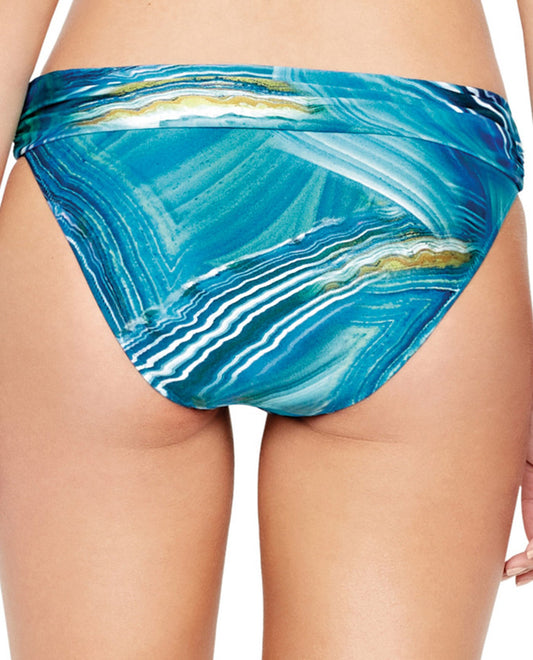 Back View Of Gottex Tourmaline Medium Rise Bikini Bottom | GOT Tourmaline