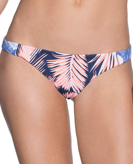 Front View Of Maaji Festive Coquette Reversible Hipster Bikini Bottom  | MAA FESTIVE