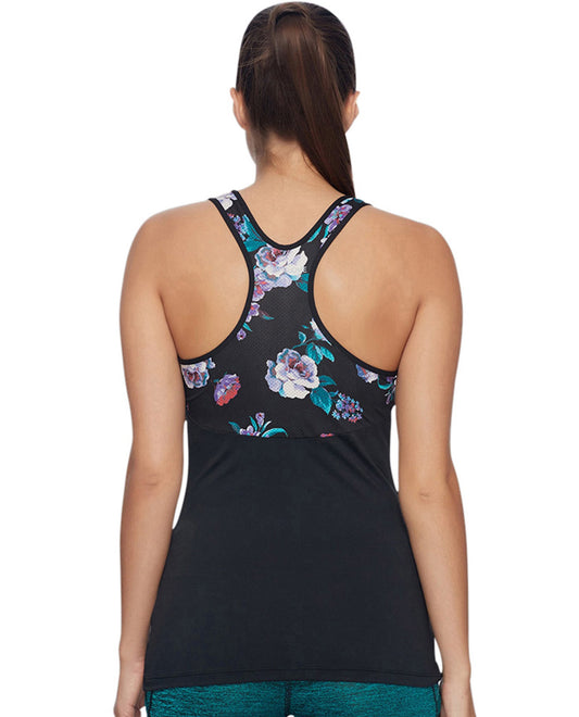 Back View Of Body Glove Sport Pali Relaxed Fit Tank Top | BGS Pali Black