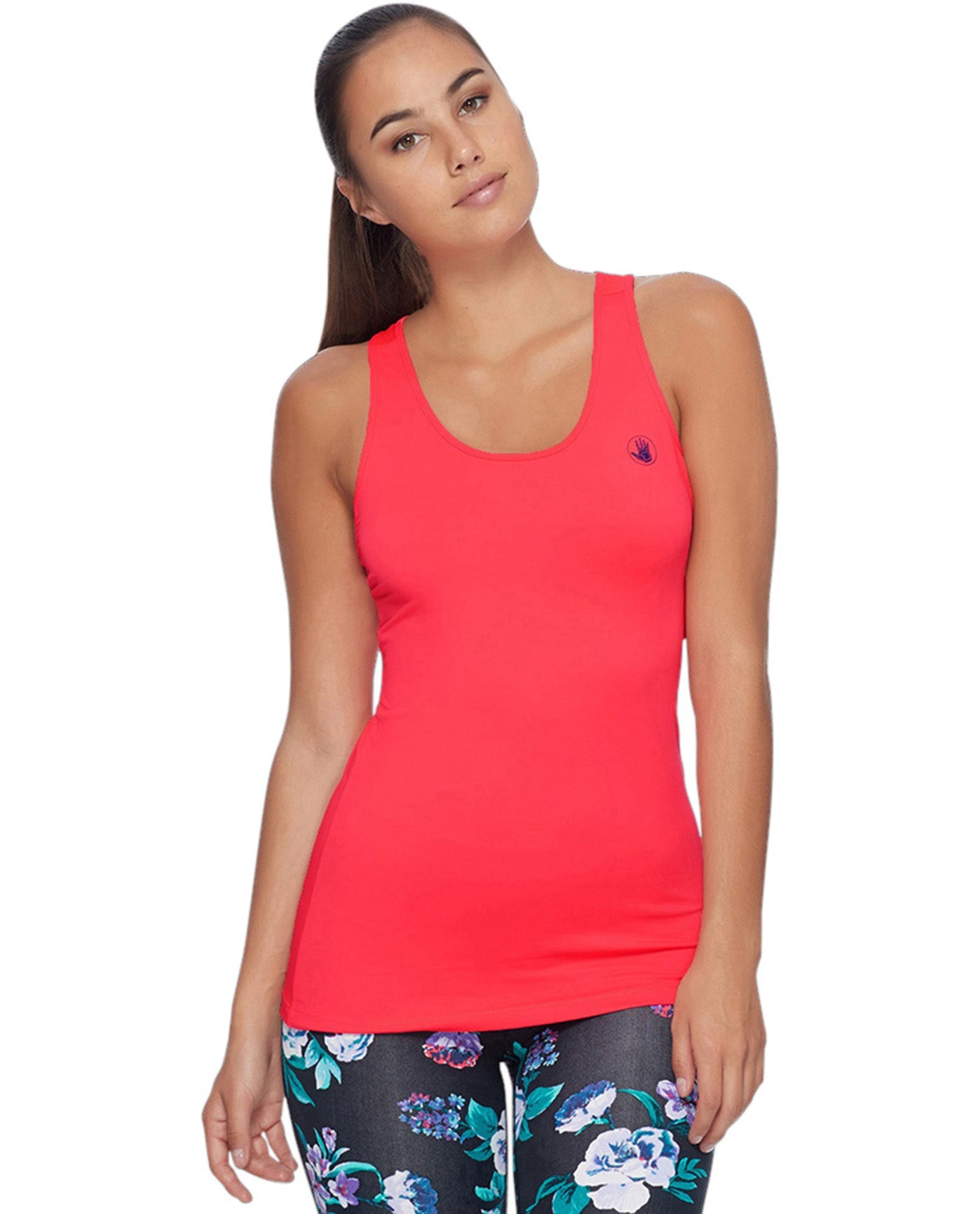 Front View Of Body Glove Sport Pali Relaxed Fit Tank Top | BGS Pali Diva