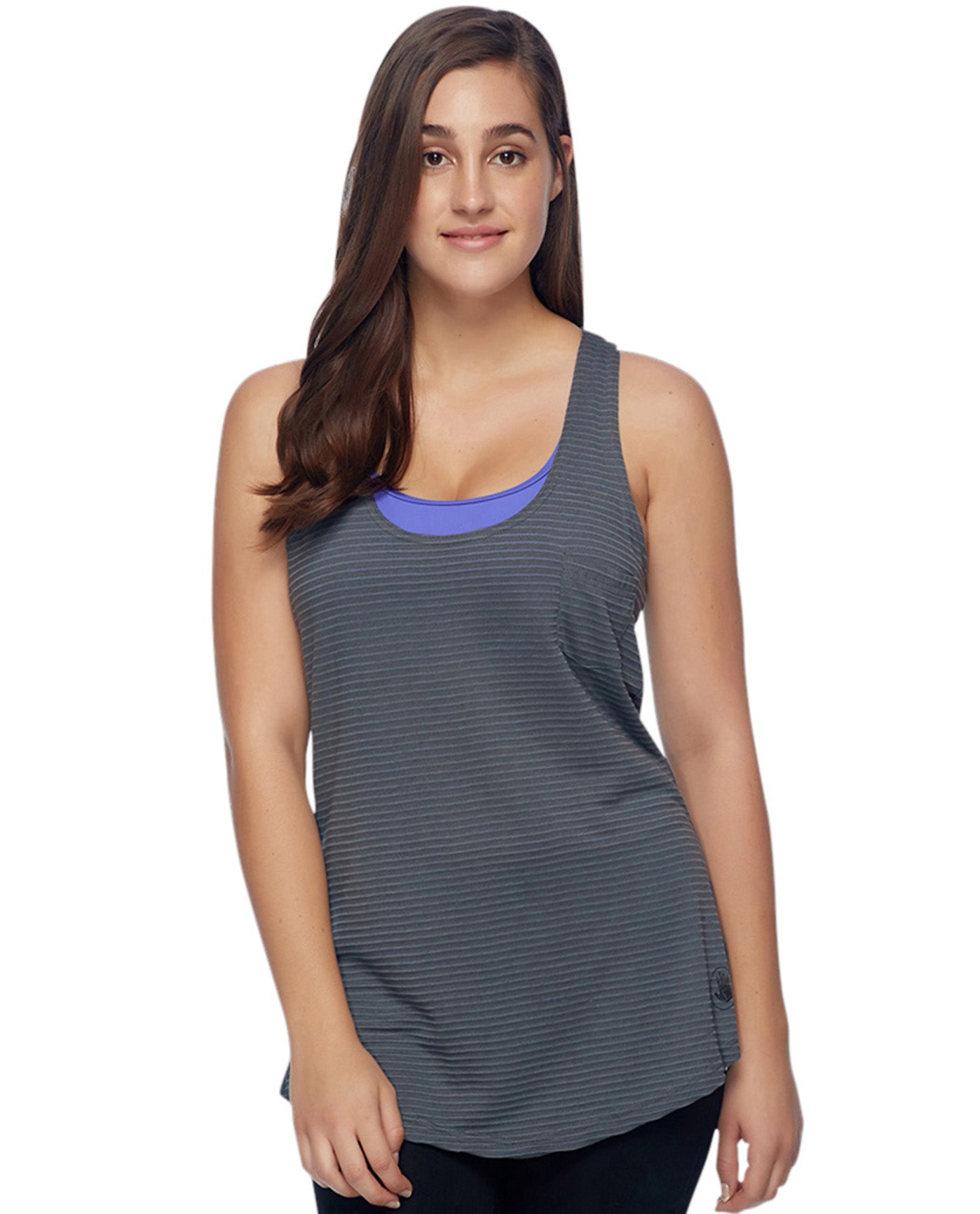 Front View Of Body Glove Sport Haleiwa Relaxed Fit Tank Top | BGS Grey