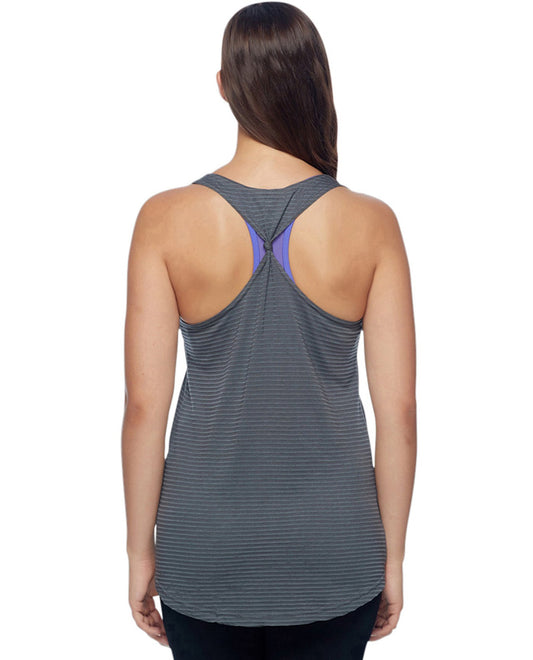 Back View Of Body Glove Sport Haleiwa Relaxed Fit Tank Top | BGS Grey