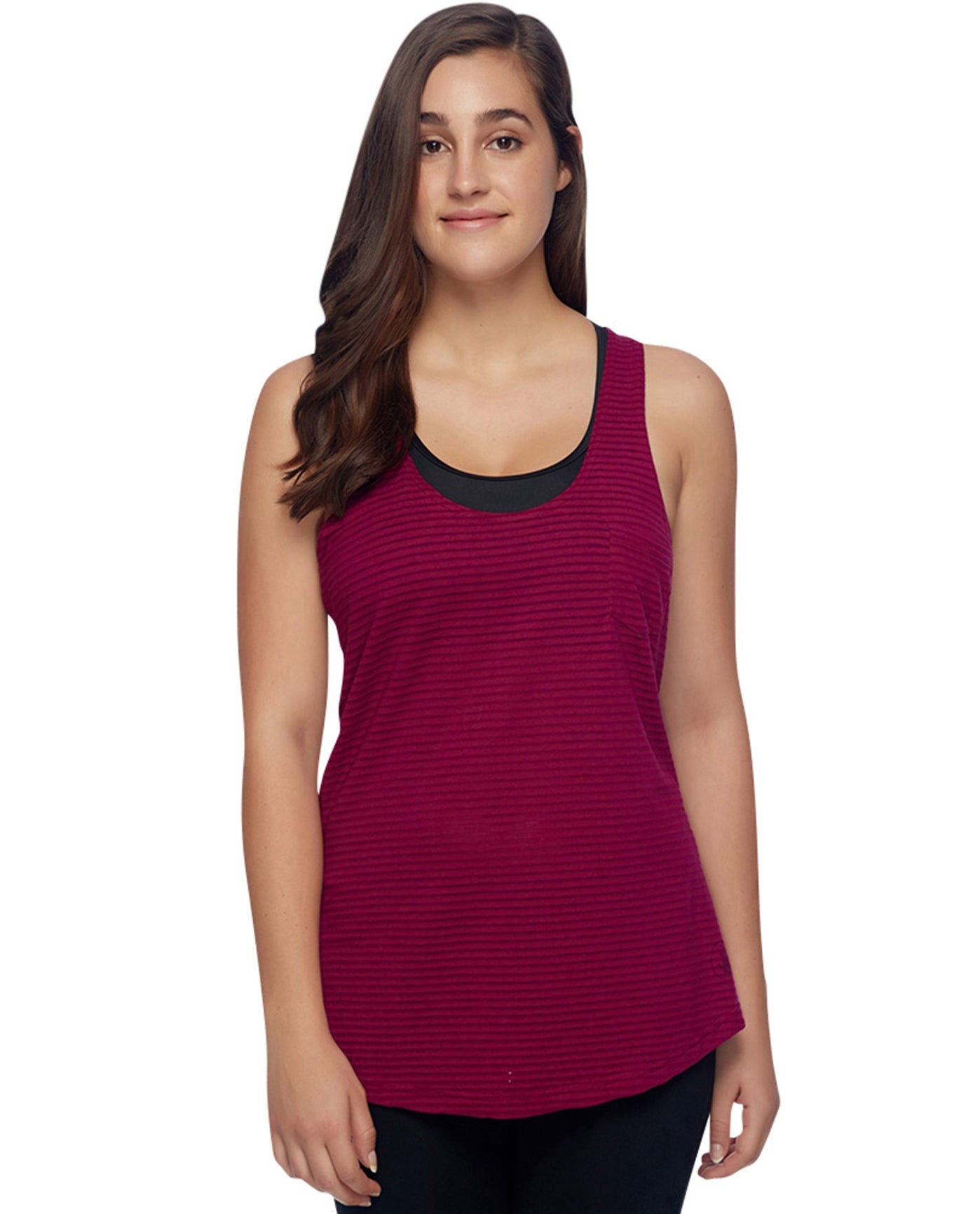 Front View Of Body Glove Sport Haleiwa Relaxed Fit Tank Top | BGS Berry
