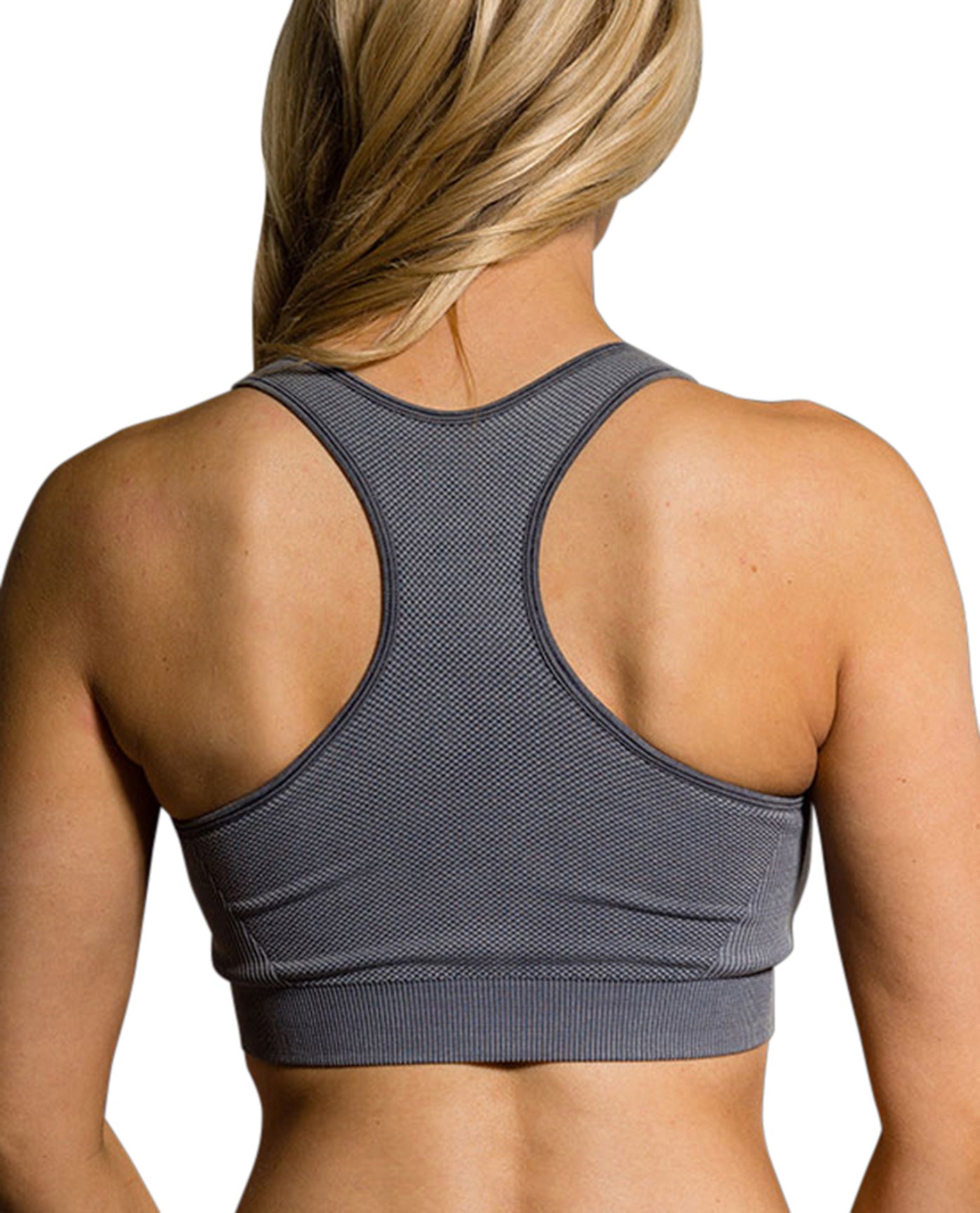 Onzie Slate Grey Seamless Stonewash Low Impact Sports Bra