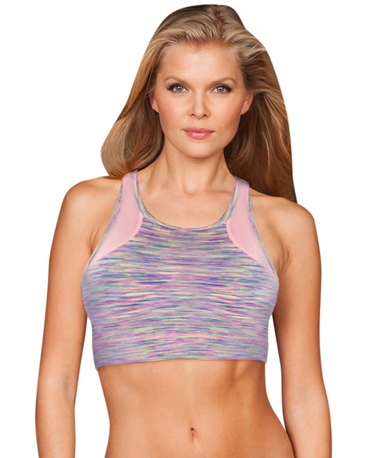 Front View Of TLF Apparel TKO Cake Space Cusp High Impact Sports Bra | TLF CAKE