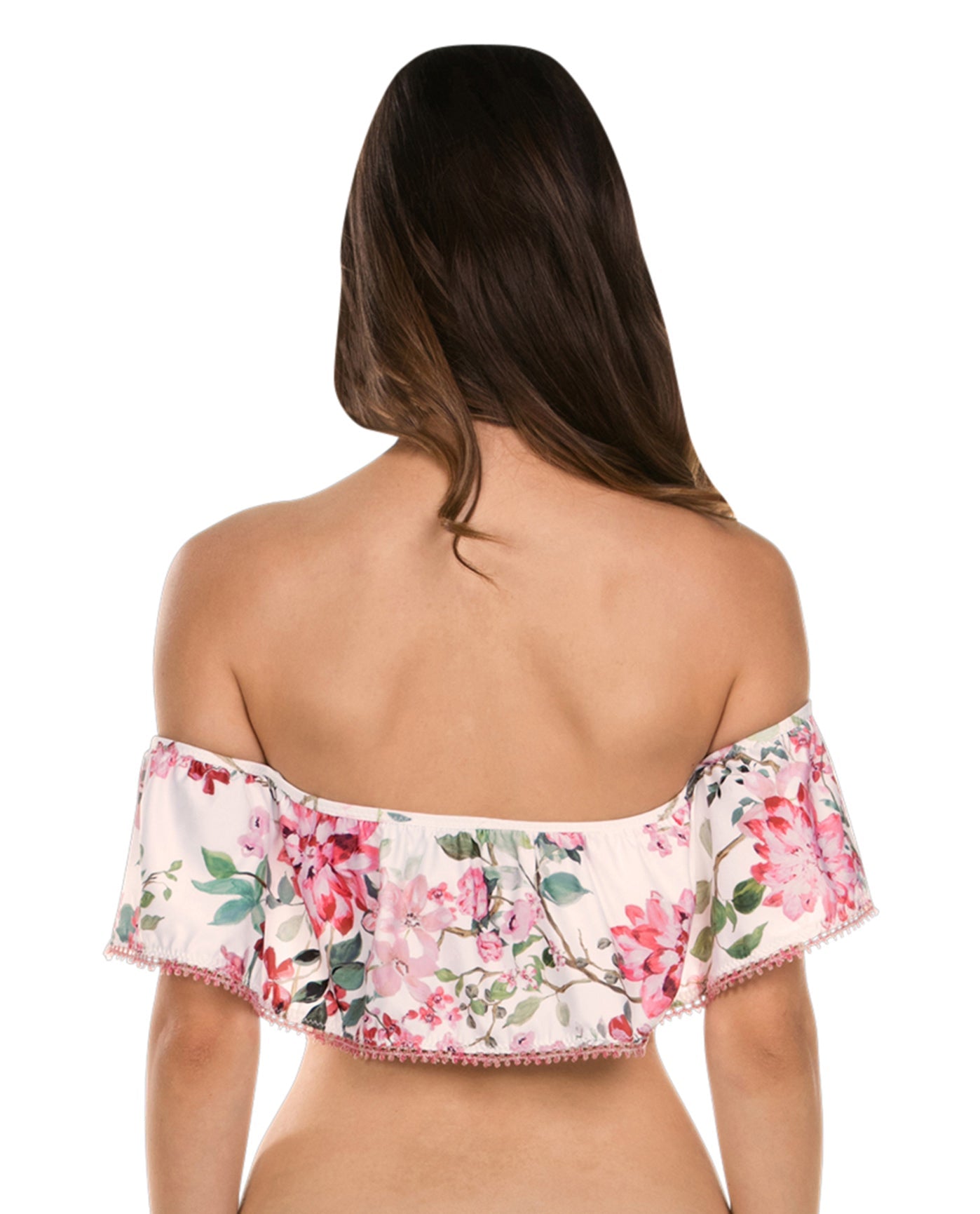 Back View Of Isabella Rose Osaka Off The Shoulder Bikini Top | ISA Osaka