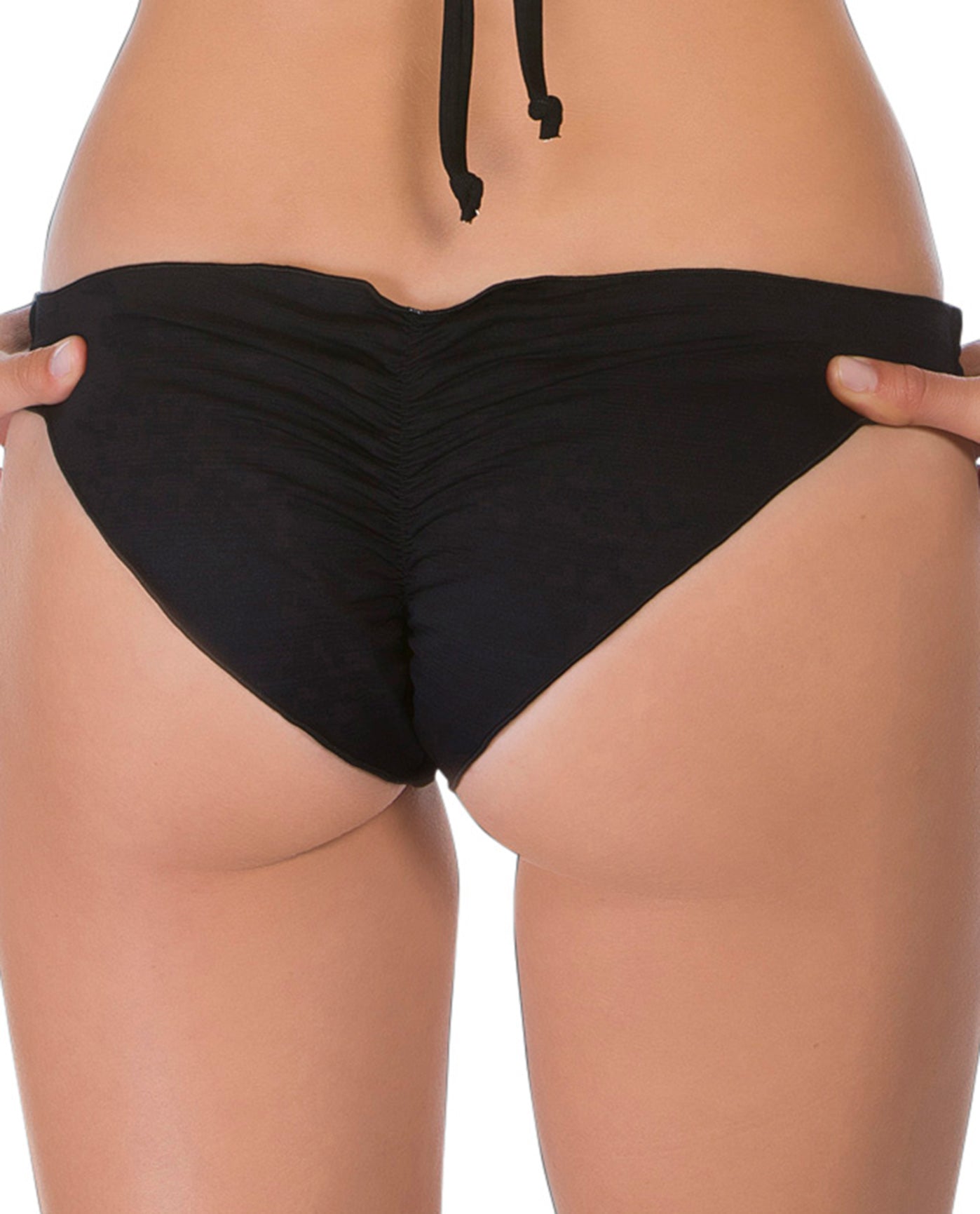 Back View Of Eco Peace Cheeky Bikini Bottom | EPE BLACK