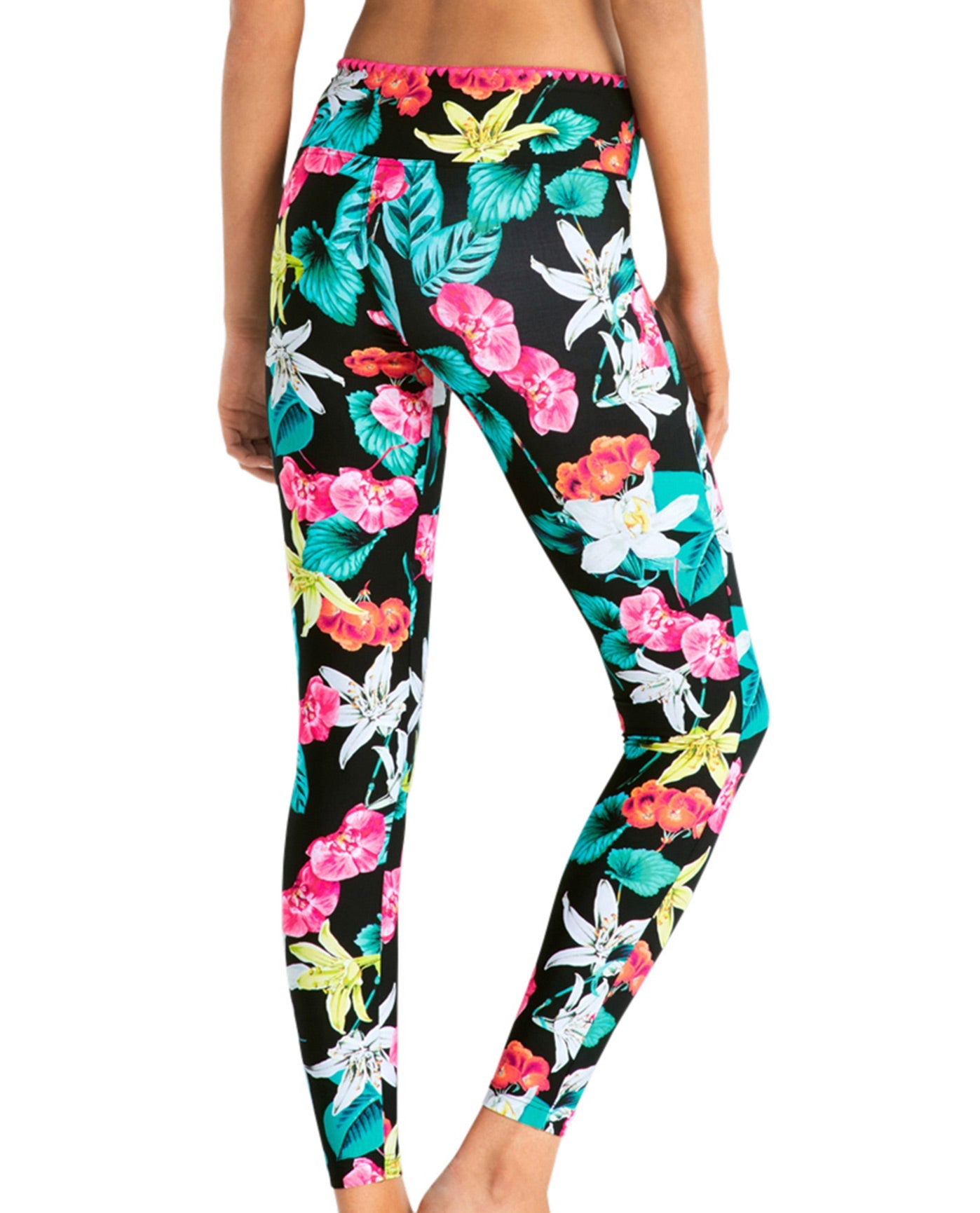 Back View Of Seafolly Island Vibe Full Length Legging | SEA ISLAND VIBE FLORAL